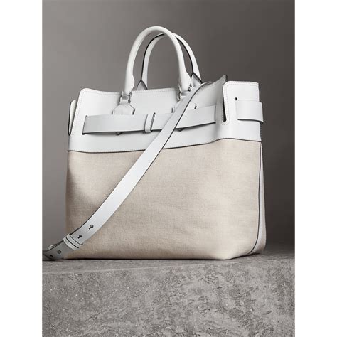 white burberry handbag